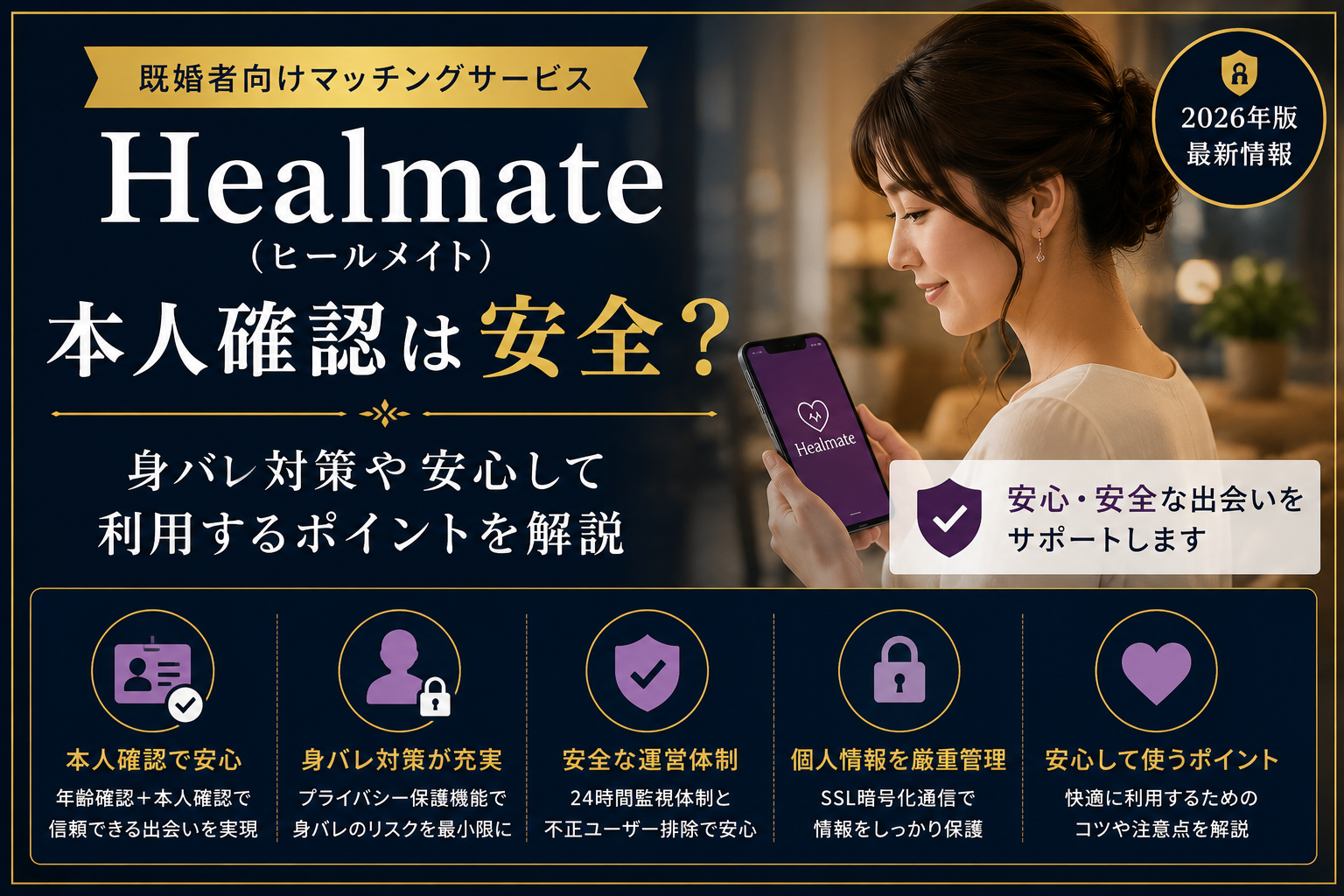 安心・安全な出会いをサポート
